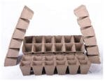 Jiffy szögletes cserepek 6×6×6 cm, 12 db