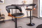 Uriela Design forgó bárszék Uriela dió / fekete