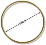  Fém karika arany 15cm