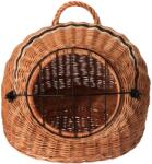 ATMOWOOD Fonott macskaszállító láda, természetes színű (PR003)