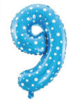  9 szám kék kis lufi - partywebshop