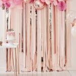  Rosegold-rózsaszín party függöny