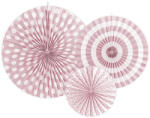  Dekoratív rozetták, világos rózsaszínű - partywebshop