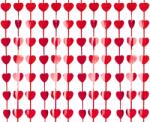  Szív mintás függöny