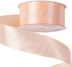 Valex Decor Emléked Örök" feliratos szatén gyász szalag 30mm x 20m - Pezsgő (DX30-62)