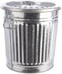 Bizzotto Cos gunoi zinc argintiu London 29, 5x25x31h (0152113) Cos de gunoi
