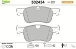 VALEO set placute frana, frana disc VALEO ESSENTIAL 302434 (302434)