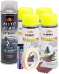 AVEX Kit complet reparatie si vopsire jante culoare Galben Fluorescent, V4 (AVX-KVJ-GFV4) - edanco