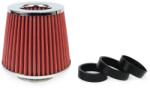 AMIO Filtru de aer conic rosu + chrome cu 3 adaptoare (AVX-AM01282) - edanco