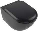 Villeroy & Boch Vas WC suspendat Antao CeramicPlus, 56 x 37 x 35, 5 cm, negru, Villeroy&Boch (Antao Pure Black)