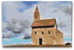  Festés számok szerint - Szent Mihály Arkangyal templom Méret: 40x60cm, Keretezés: Kartonlemezen