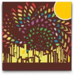  Festés számok szerint - Egység a sokféleségben Méret: 50x50cm, Keretezés: Keret nélkül (csak a vászon)