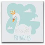  Festés számok szerint - Hattyú, hercegnő Méret: 50x50cm, Keretezés: Műanyagtáblával