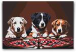  Festés számok szerint - Kutyás rulett Méret: 40x60cm, Keretezés: Műanyagtáblával
