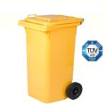 ICS Kuka 240l sárga Olasz kerekes háztartási szemetes CE