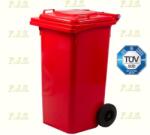 ICS Kuka 120l piros Olasz kerekes háztartási szemetes CE