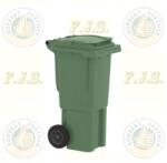 PlastikGogic Kuka 60l zöld kültéri kerekes háztartási szemetes CE