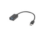 Lanberg Adaptor USB-C la USB-A 2.0 OTG 0, 15 m negru