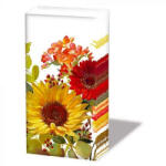 Ambiente Sunny Flowers Cream papírzsebkendő 10 darabos