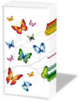 Ambiente Colorful Butterflies papírzsebkendő 10 darabos