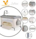 Cangaroo Indiana utazóágy 2 szintes, tároló rekeszes, kistáska 14kg-ig szürke