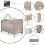 Moni Sleepy összecsukható luxus utazóágy 2 szint+pelenkázó+játékhíd bézs