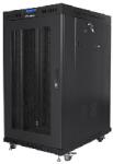 Lanberg Rack LANBERG LANBERG FF01-8022-12BL free-standing rack 19inch self-assembly flat pack 22U/800x1000mm black glass door LCD (FF01-8022-12BL)