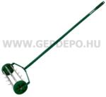 VERTO Fűszellőztető, gyepszellőztető, kézi, 27 tüske, 15 cm dobátmérő (15G539)