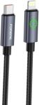 FONENG USB-C - Lightning XS08 FONENG kábel, PD 27W 1.2M Fekete