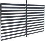 G21 forgatható lamellás oldalfal 3, 7x2, 2 m Austin pergolához (63900806)