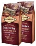 CARNILOVE Cat Duck & Turkey Large Breed - Muscles, Bones, Joints Kacsa és Pulyka Hússal 2x6kg