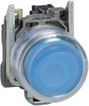Schneider Electric Harmony XB4 - ATEX D - XB4BP61EX - komplett nyomógomb, Ø22, fém, 1NO, kék, átlátszó védőspkával (XB4BP61EX)