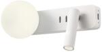 Redo Group 01-2991 - Aplica de perete LED OASIS LED/3W/230V+1xG9/10W USB CRI 90 alb (UN1811)