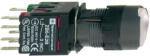 Schneider Electric Harmony XB6 - XB6AF1B5B - Ø16 komplett világító nyomógomb, kerek fehér N/O+N/C (XB6AF1B5B)