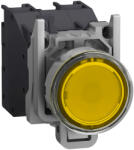 Schneider Electric Harmony XB4 - ATEX DG - XB4BP583BM5GEX - komplett világító nyomógomb, Ø22, védősapkás, 1NO, 24-240V, sárga (XB4BP583BM5GEX)