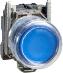 Schneider Electric Harmony XB4 - ATEX D - XB4BP683M5EX - komplett világító nyomógomb, Ø22, fém, 1NO, kék, átlátszó védősapkával, 240VAC (XB4BP683M5EX)