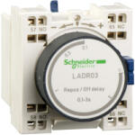 Schneider Electric Ejtéskésleltető segédérintkező blokk, 10…180s, rugós csatlakozás LADR43 Schneider (LADR43)