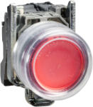 Schneider Electric Harmony XB4 - ATEX D - XB4BP483B5EX - komplett világító nyomógomb, Ø22, fém, 1NC, piros, átlátszó védősapkával, 24VAC/DC (XB4BP483B5EX)