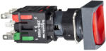 Schneider Electric Harmony XB6 - XB6DF4B5B - Ø16 komplett világító nyomógomb téglalap, piros NO/NC (XB6DF4B5B)