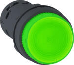 Schneider Electric Harmony XB7 - XB7NW33M1 - világító nyomógomb - LED - visszaálló - 1NO - zöld - 230v (XB7NW33M1)