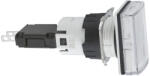 Schneider Electric Harmony XB6 - XB6DV1BB - Ø16 komplett jelzőlámpa, szögletes, fehér (XB6DV1BB)