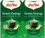 YOGI TEA 2x Bio Zöld Energia tea készlet, 17 tasak, 30.6 g