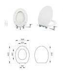 CeraStyle CR BIDÉS WC ülőke - hideg / melegvizes csapteleppel - Duroplast - 44 x 37 cm (1111_BIDET)