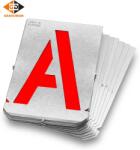 GRAVUREM Комплект метални шаблони 50 мм, Букви A-Z / Gravurem 7000500B / (Grvrm 7000500B)