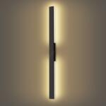 Brilagi - LED външно стенно осветително тяло LUNA LED/24W/230V 3000K IP65 черно (BG2406)