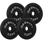 MOVIT MOVIT® Súlytárcsa készlet 4 x 2, 5 kg öntöttvas (20040691) - kokiskashop Súlytárcsa