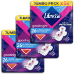 Libresse Ultra Large+ Goodnight szárnyas éjszakai egészségügyi betét (3x26 db)