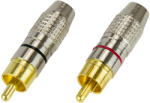  Professzionális ezüst-aranyozott RCA kábel (3775)