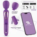 INTOYOU App Series Salma Flipping Tongue Wand with App Purple Vibrator