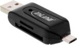 InLine 66779 kártyaolvasó USB/Micro-USB Fekete (66779) (66779)